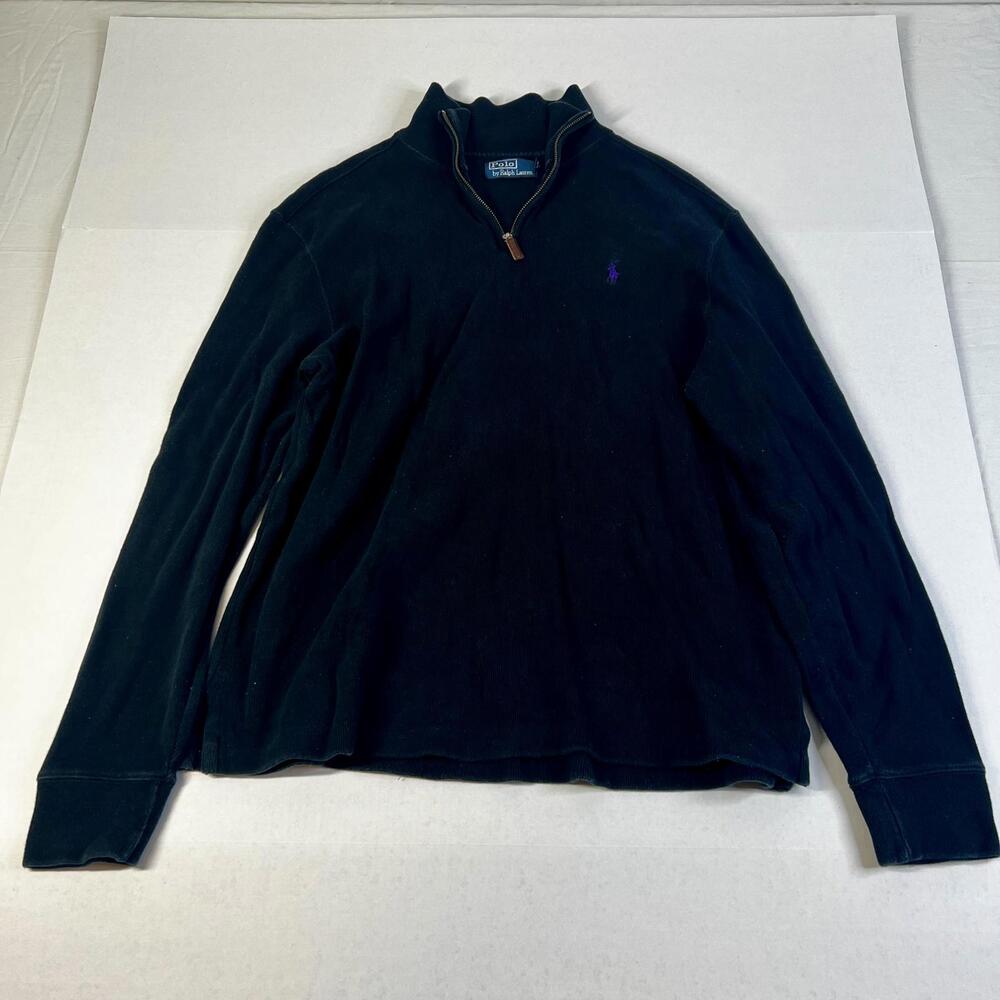 Polo Ralph Lauren Men’s Half Zipper Sweater Purple Horse